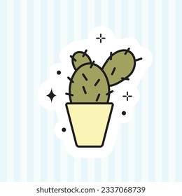 cute sticker vector illustration design
