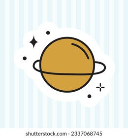 cute sticker vector illustration design