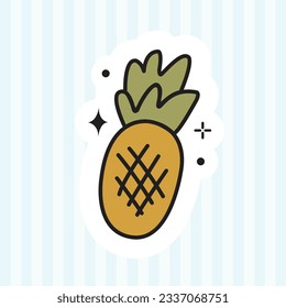 cute sticker vector illustration design