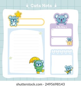 cute sticky notes  planner scrapbook elements pack