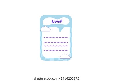 Diseño de pegajoso de notas rápidas