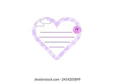 Cute Sticky Notes Sticker Design