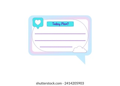 Diseño de pegajoso de notas rápidas