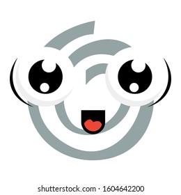 cute sticky tape mascot design vector