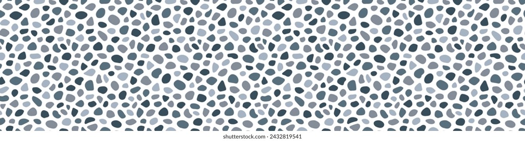 Nette Steine Vorlage Hintergrund. Nahtlose Muster-Vektor-Illustration pflastern. Summer Doodle Sea Kopfsteinpflaster Hintergrund. Kiesstrände, Steinstrände Tapeten für Innen-, Außen-, Reise-, Spa-Design.