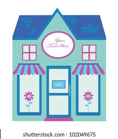 cute store. vector illustration