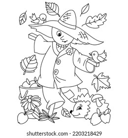 scarecrow hats coloring pages