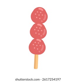 Cute strawberry candy illustration material