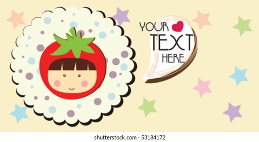 cute strawberry card 2