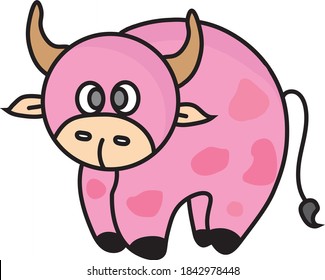 A Cute Strawberry Cow Costume