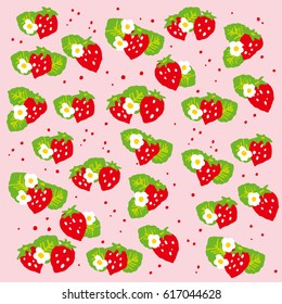 Cute strawberry illustration