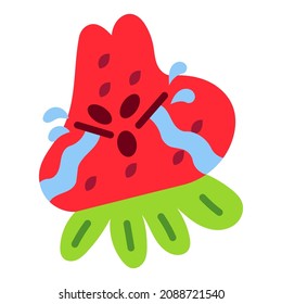 Cute Strawberry Mascot Crying 6