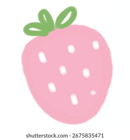 cute strawberry pink crayon texture	
