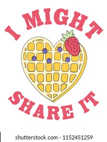 Cute strawberry vector design