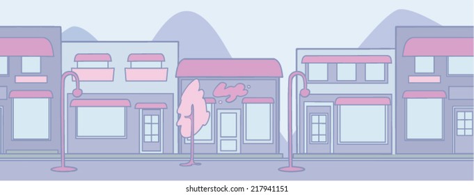cute street background