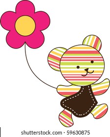 cute stripe bear