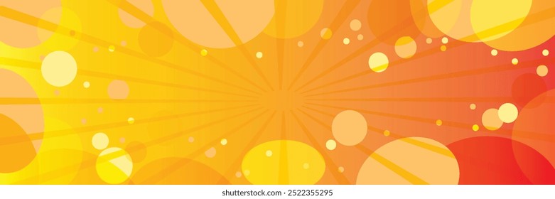 Cute striped, checkered, and dotted yellow cloud shapes and circles with long horizontal square frames.