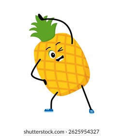 Cute strong Avocado character. Cartoon Avocado gym, health, fitness yoga meditate concept. isolated clipart. Vector illustration .