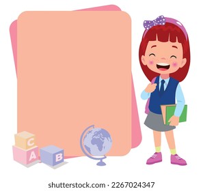 cute student boy in school uniform