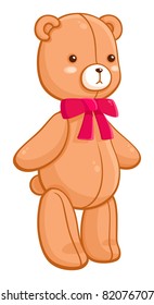 Cute stuffed bear toy