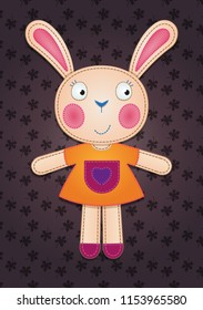 Cute stuffed bunny toy 