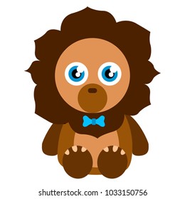 Cute stuffed lion toy