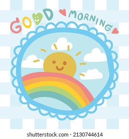cute stuffs on sweet background