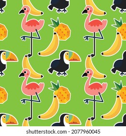 cute stuffs seamless art vector wallpaper