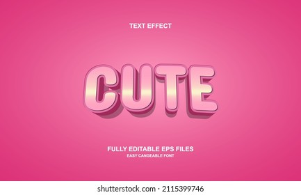 Cute Style Editable Text Effect