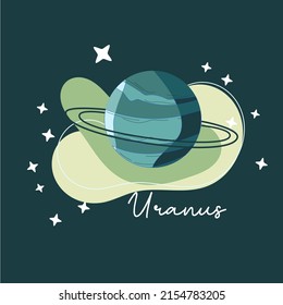 ilustraciones de estilo lindo planetas al aire libre