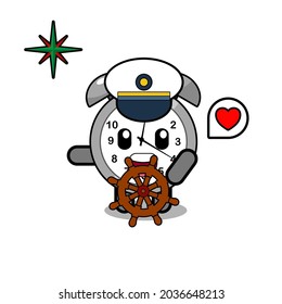 cute stylish activity alarm clock illustration