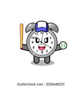 cute stylish activity alarm clock illustration