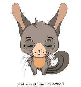 Cute stylized cartoon viscacha illustration ( for fun educational purposes, illustrations etc. )