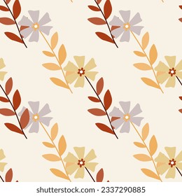 Flor de colmenillas estilizada y suave. Marco botánico ingenuo y decorativo. Diseño para tela, impresión textil, papel de envoltura, cubierta, afiche. Ilustración del vector