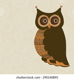 Cute stylized owl 