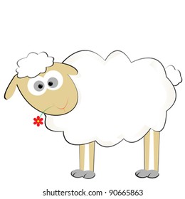 Cute stylized sheep