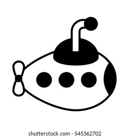 cute submarine toy isolated icon vector illustration design