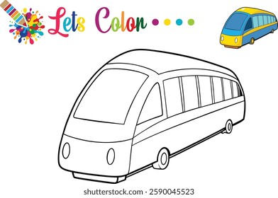  Cute Subway Train Coloring Page for Kids Printable Activity for Preschool Learning