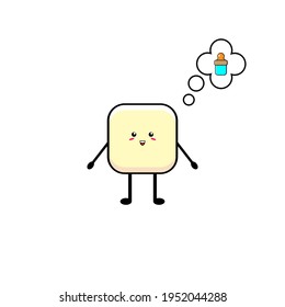 Cute sugar character vector design imagining a dot