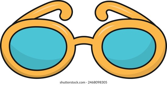 Cute Summer Beach Element Isolated on White Background. Vector Illustration Design.