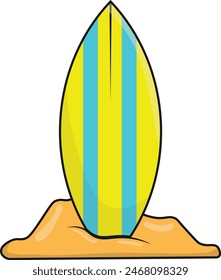 Cute Summer Beach Element Isolated on White Background. Vector Illustration Design.