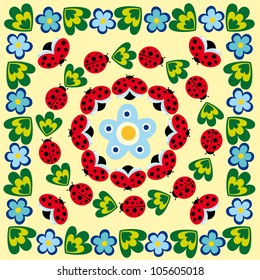 cute summer card. vector illustration