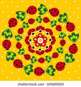 cute summer card. vector illustration