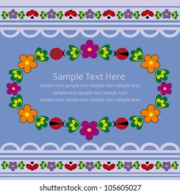 cute summer card. vector illustration