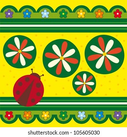 cute summer card. vector illustration