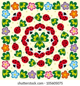 cute summer card. vector illustration