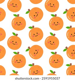 cute summer fruits seamless pattern background