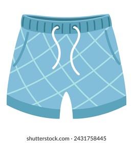 Cute summer shorts on white background