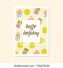 Cute summer and spring girly notebook cover design series