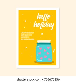 Cute summer and spring girly notebook cover design series